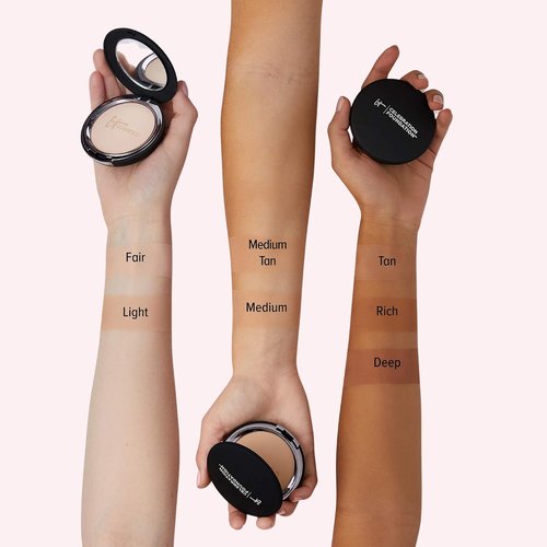 IT Cosmetics Celebration Foundation - Full Coverage Anti-Aging Powder Makeup | Blurs Pores & Fine Lines - 0.3 oz