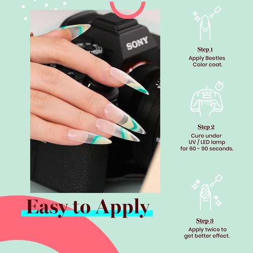 Beetles Green Gel Nail Polish, 1Pcs 15ml Color Gel Polish Soak Off UV LED Day Nails Art Manicure Salon DIY Home Spring Nails Gift for Women