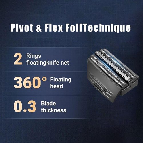 Remington Shaver Replacement Foil Head - Compatible with TITANIUM-X Flex & Pivot | Black, 1 Pack