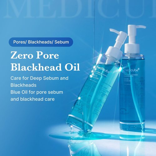 Medicube Zero Pore Blackhead Cleansing Oil - Gentle Makeup Remover & Daily Moisturizer | 205ml / 6.93 fl.oz