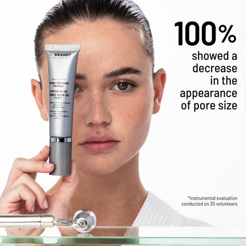 Dr. Brandt Pores No More Primer Bundle - Instantly Minimize Pores & Control Shine - 1.0 fl. oz + 0.5 fl. oz Travel Size