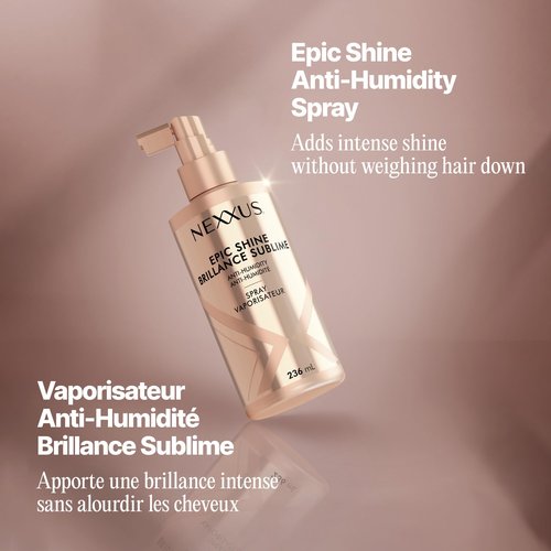 Nexxus Styling Sleek Polish Hair Heat Protectant Anti-Humidity Spray Hair Care Powered by STYLEPROTECT Technology 8 oz