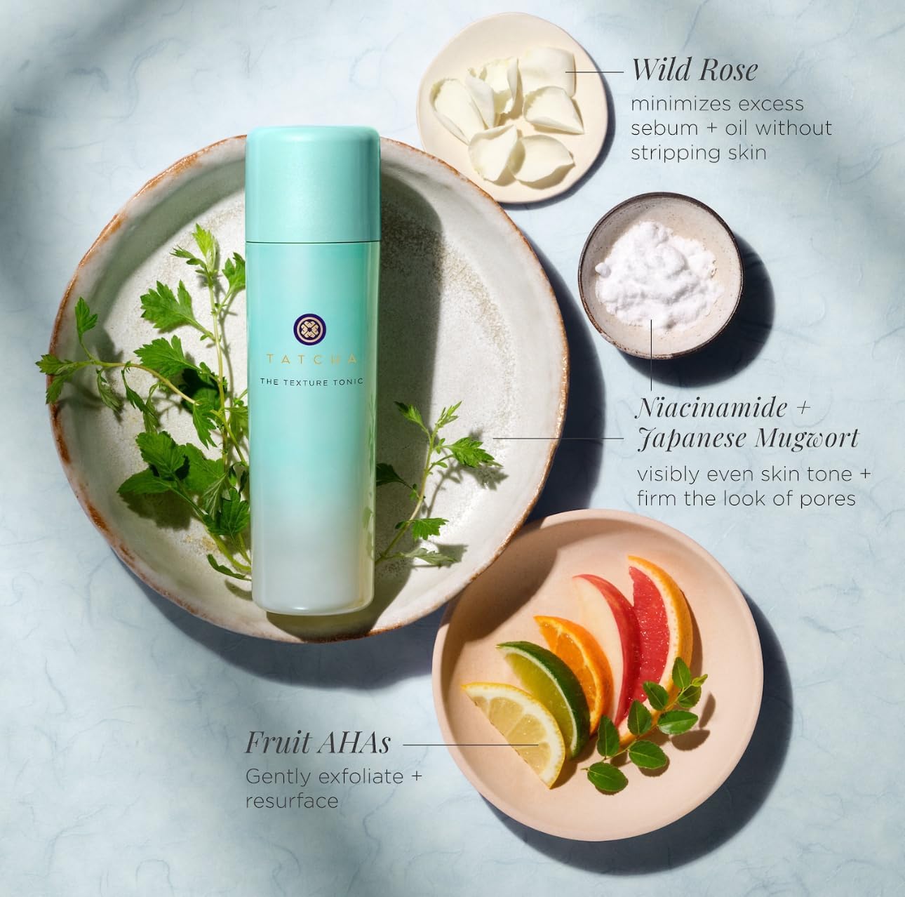TATCHA The Texture Tonic - Liquid Exfoliating Treatment for Smooth Skin | 150 ml | 5.0 fl. Oz