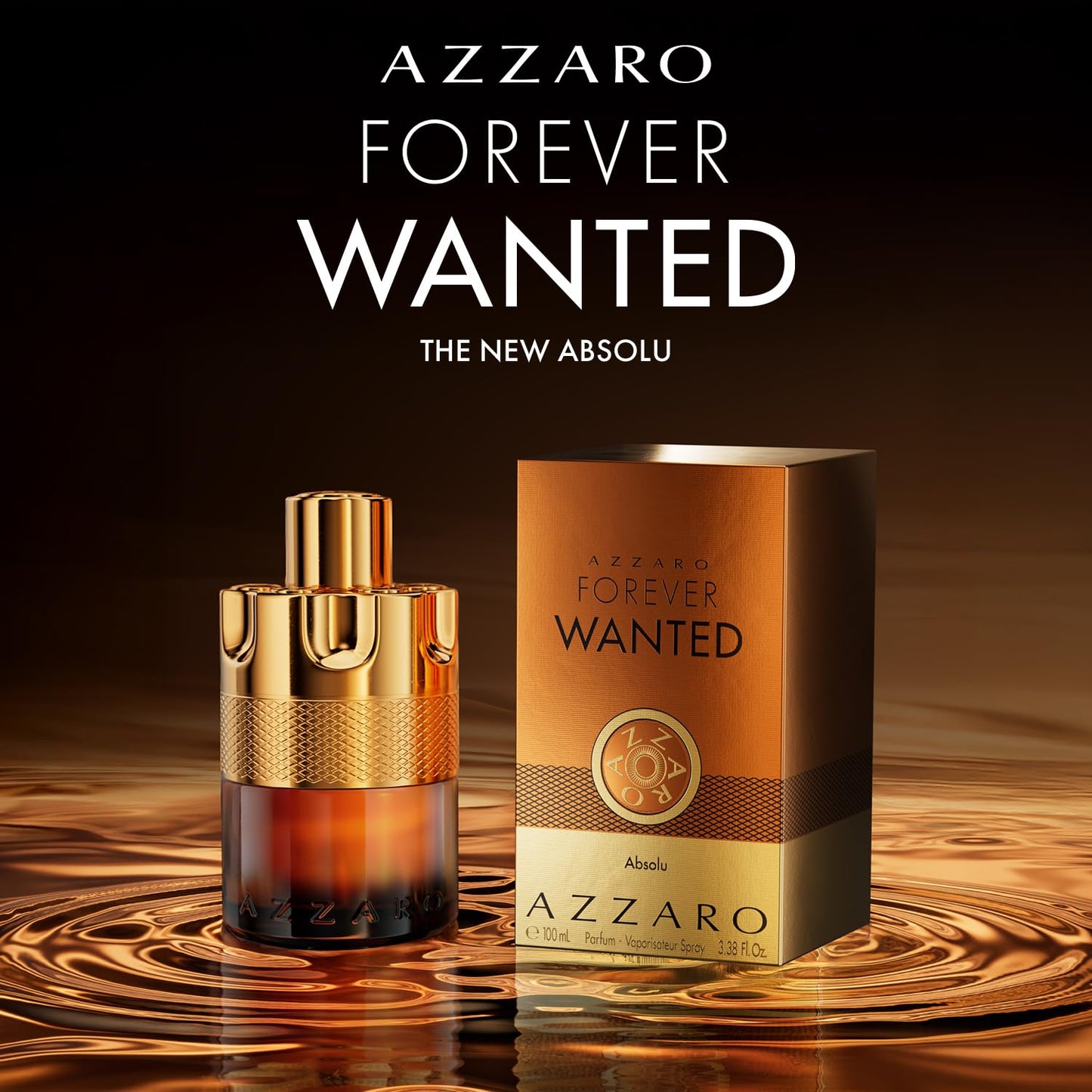 Azzaro Forever Wanted Absolu - Men's Cologne with Incense, Whisky & Vanilla - Long-Lasting Luxury Fragrance