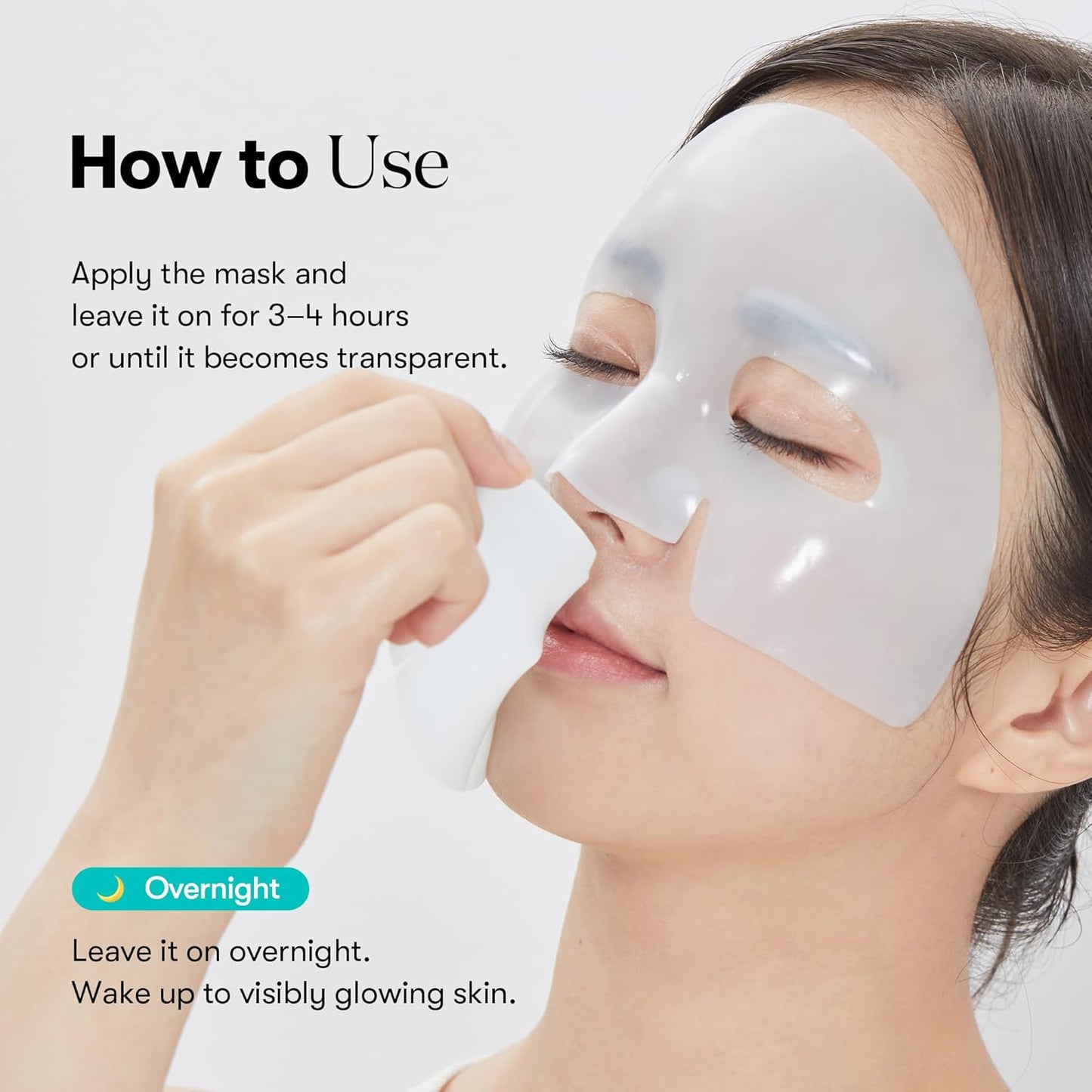 VT COSMETICS PDRN Hydrogel Mask - Intensive Nourishing Overnight Treatment | 33g x 4 Pack, Hydrating & Rejuvenating
