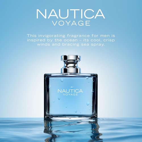 Nautica Voyage Cologne - Fresh Fruity Scent with Woody Aquatic Notes | Long Lasting 3.3 Fl Oz