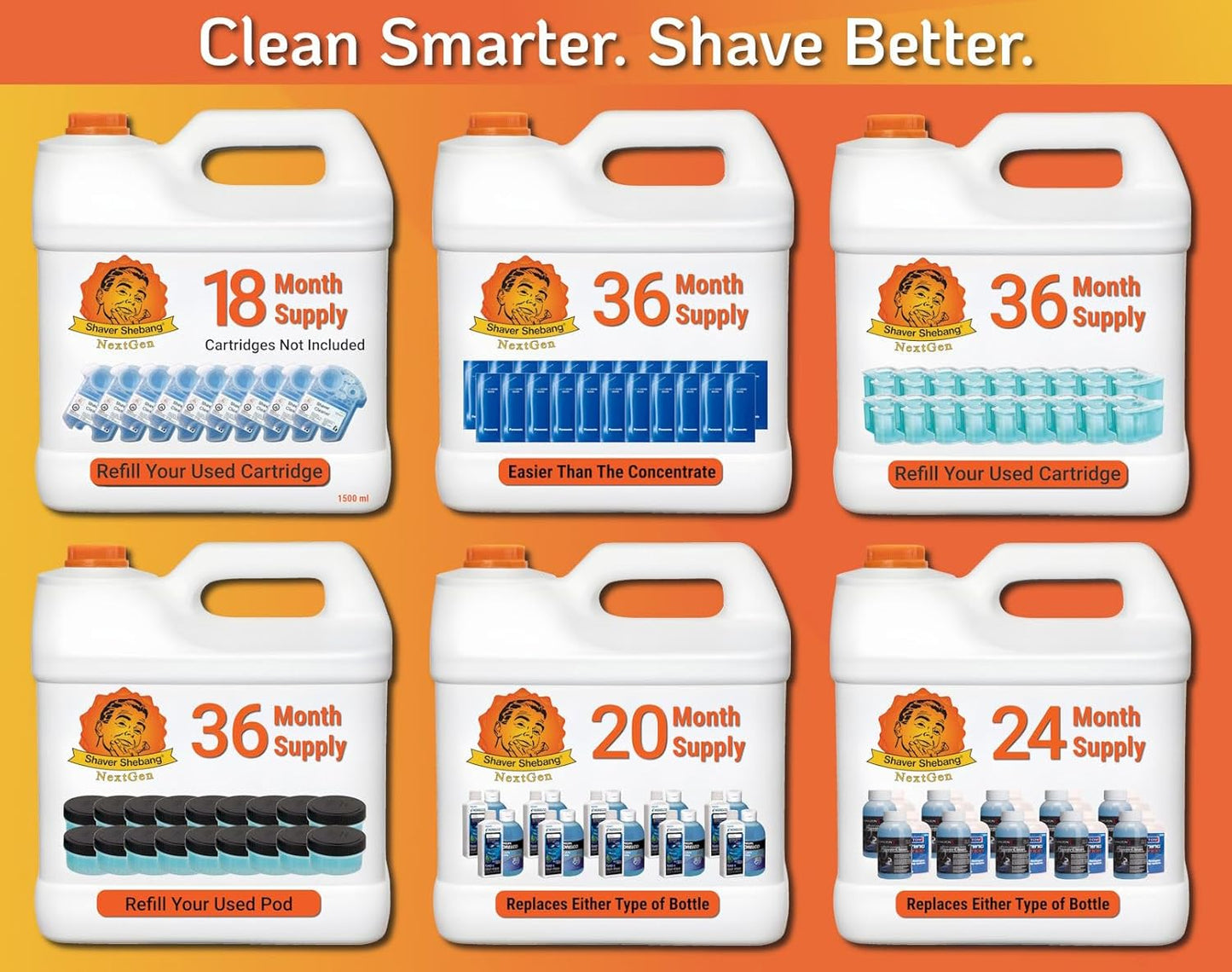 Clean & Renew® Cartridge Refills - 18 Months of Fresh Shaving Performance