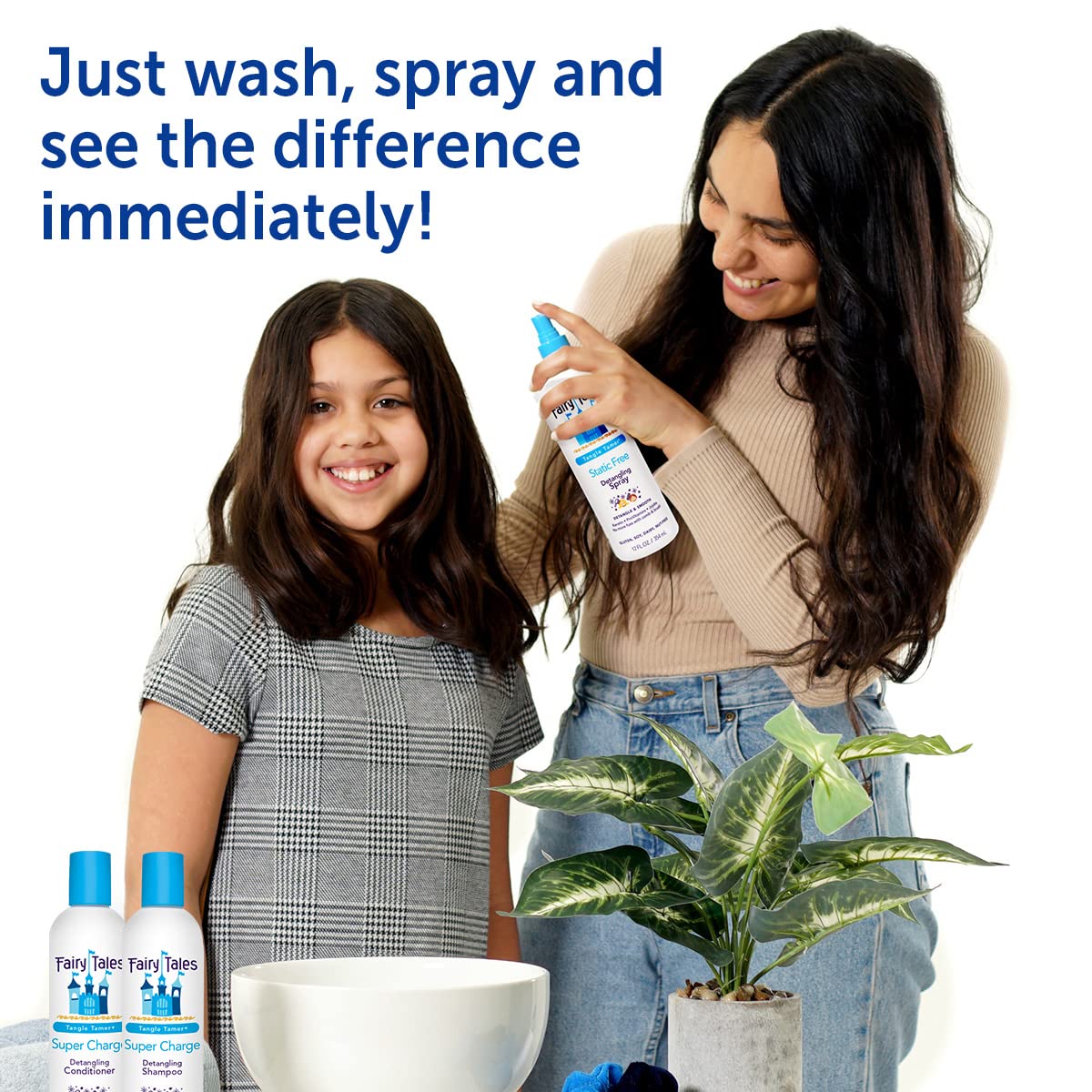 Fairy Tales Tangle Tamer Detangling Shampoo for Kids - Ultra Moisturizing, Anti-Frizz - 12 Oz