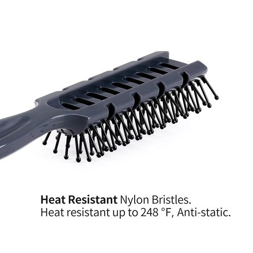 PERFEHAIR Vented Hair Brush - Heat Resistant & Static Free for All Hair Types | Ideal for Blow Drying & Styling