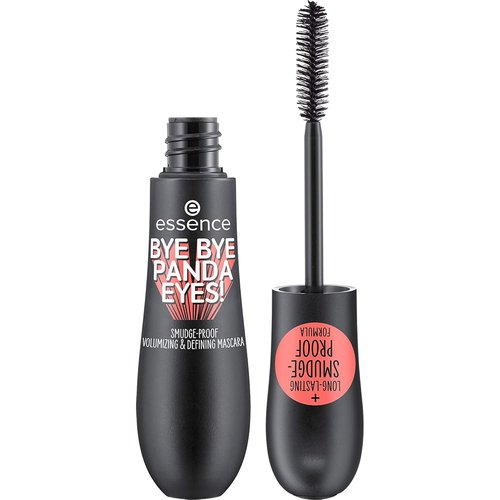 Essence Bye Bye Panda Eyes Tubing Mascara - Smudge-Proof & Volumizing Definition | Vegan & Cruelty-Free