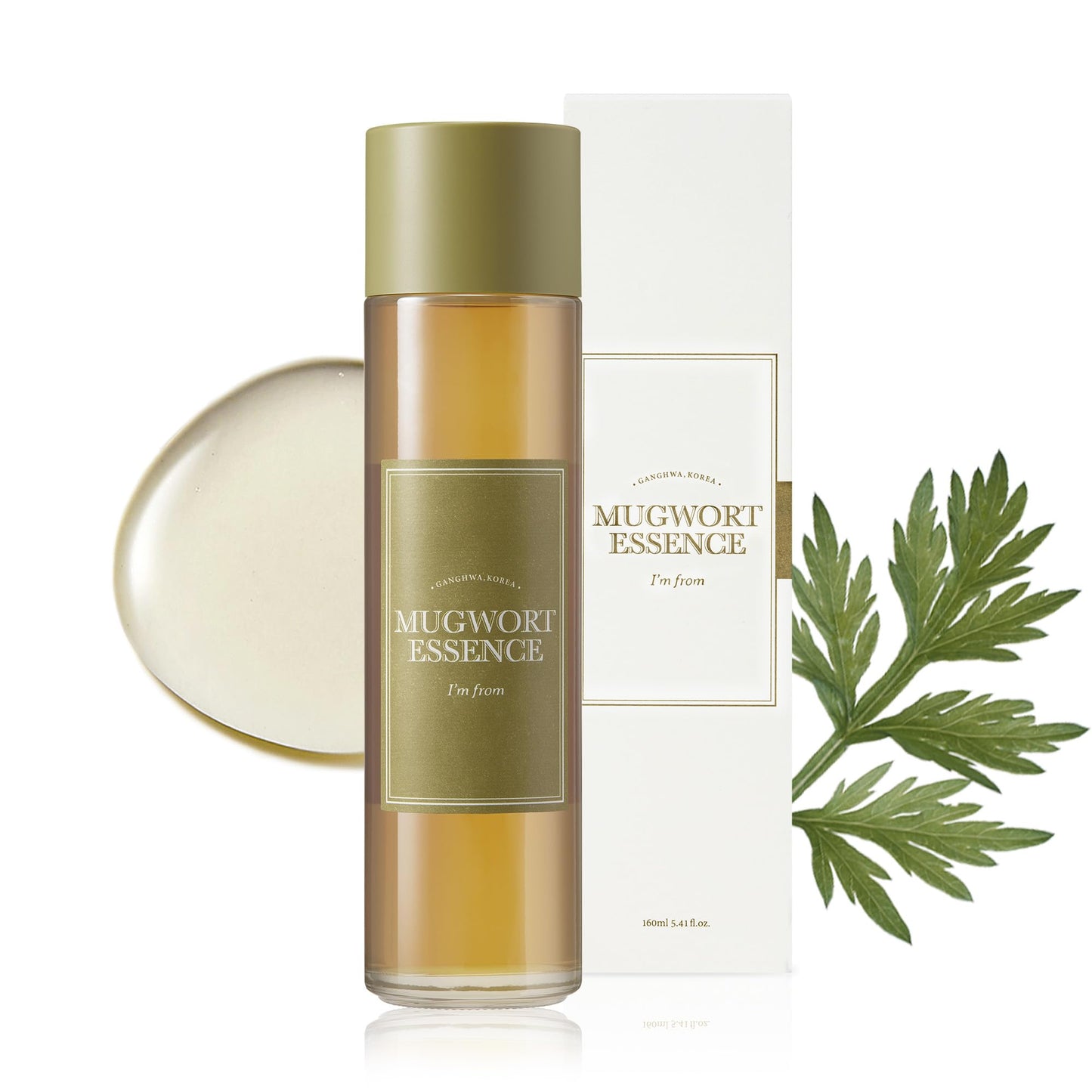 I'm From Mugwort Essence | Vegan Extract - Soothe Sensitive and Irritated Skin, Redness Relief, Refreshing, Korean Hydrating Toner | 5.4 Fl Oz, All Skin Types, PETA Approved