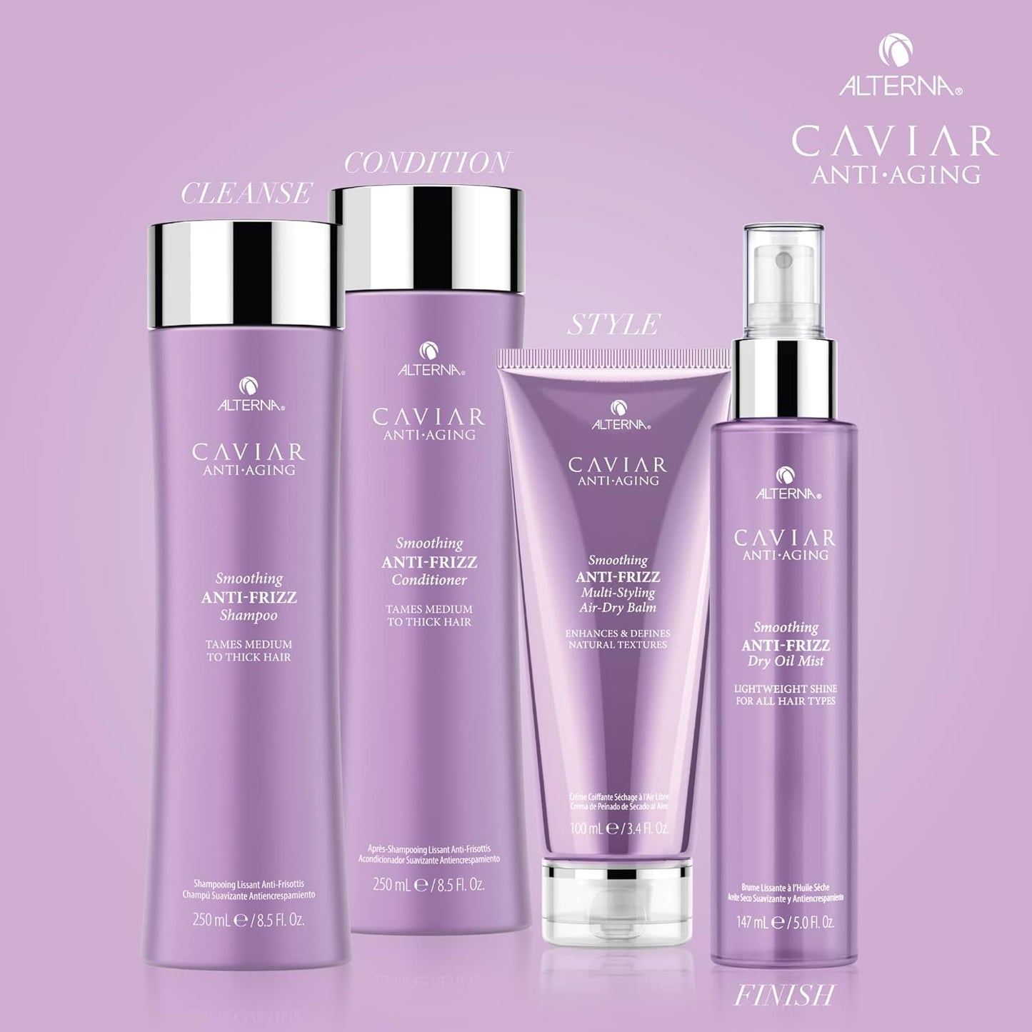 Alterna Caviar Anti-Aging Dry Oil Mist - Smoothing Anti-Frizz Formula, 5 Fl Oz