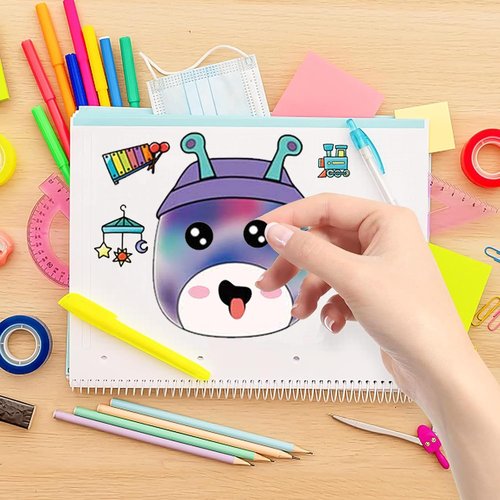 24 Sheets Cute Anime Make a Face Stickers,Birthday Supplies,Birthday Party Favor Supplies Craft