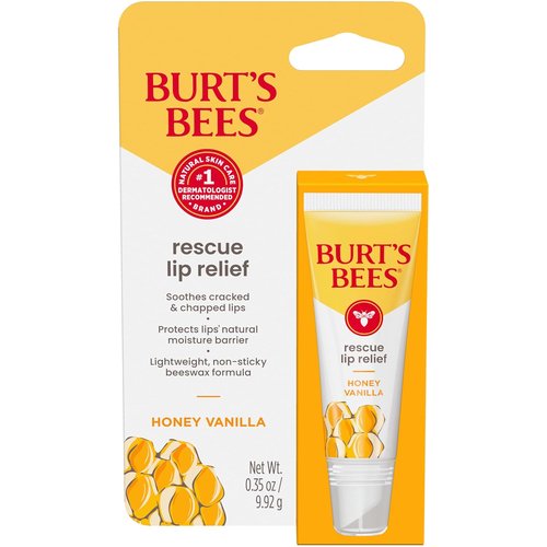 Burt's Bees Hydrating Lip Balm - Honey Vanilla for Dry Cracked Lips | 100% Natural, 0.35oz