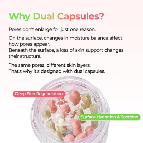 Dr. Melaxin Cactox Pore Dual Capsule Cream - Hydrating Pore Minimizing Face Cream with Cactus Extract & Vegan Collagen
