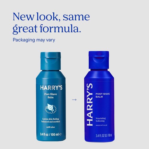 Harry's Post-Shave Balm for Men - Calming Aloe Formula | 2 Pack, 3.4 fl oz - TSA Approved Travel Essential