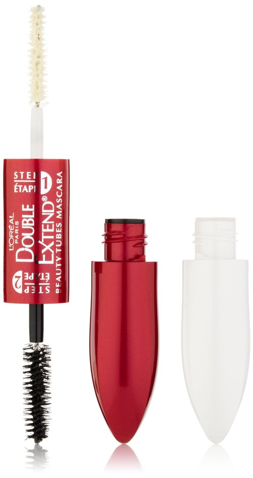 L'Oréal Paris Double Extend Beauty Tubes Lengthening Mascara, Black, 0.33 fl. oz.