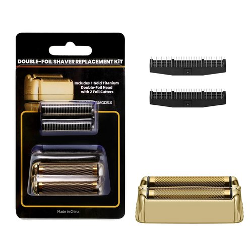 BaBylissPRO Replacement Foil & Cutter - Compatible with FXONE Double Foil Shaver | Gold Finish