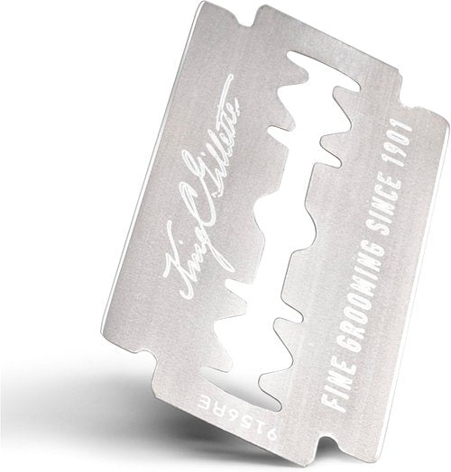 King C. Gillette Double Edge Safety Razor - Includes 5 Platinum Coated Blades | Perfect Gift for Men