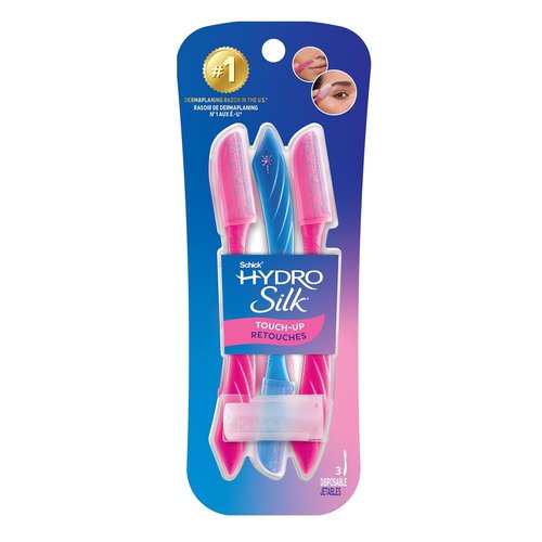 Schick Hydro Silk Touch-Up Razor - Precision Grooming Tool | 3 Count Pack