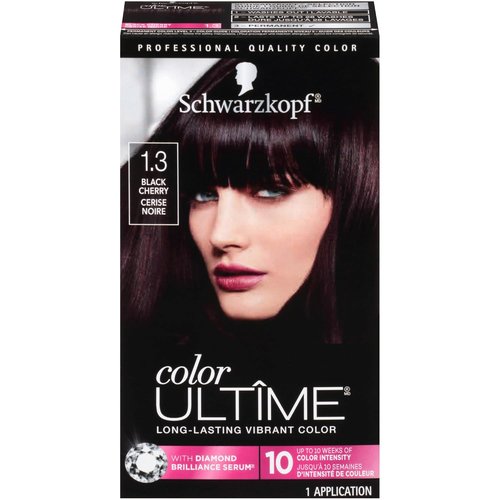 Schwarzkopf Color Ultime Hair Dye - Permanent Intense Black Cherry, Fade-Resistant, All Hair Textures