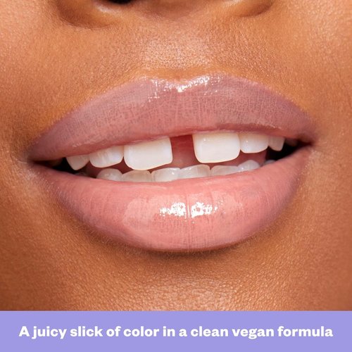Kosas Wet Lip Oil Gloss - Hydrating Lip Plumping Treatment with Hyaluronic Acid | Non-Sticky Finish (Unhooked)