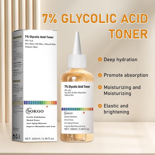 **Regine Switzerland 7% Glycolic Acid Exfoliating Toner - Pore Minimizing & Hydrating Formula**