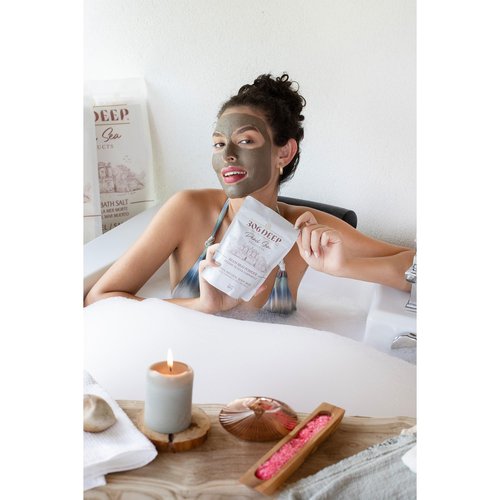 306 Deep Dead Sea Mud Dry Powder - 350 Grams Dead Sea Clay for Mud Masks for Face and Body, Face Masks Skincare for Sensitive Skin, Anti-Aging, and Skin Firming, Face Mask Mud with No Additives