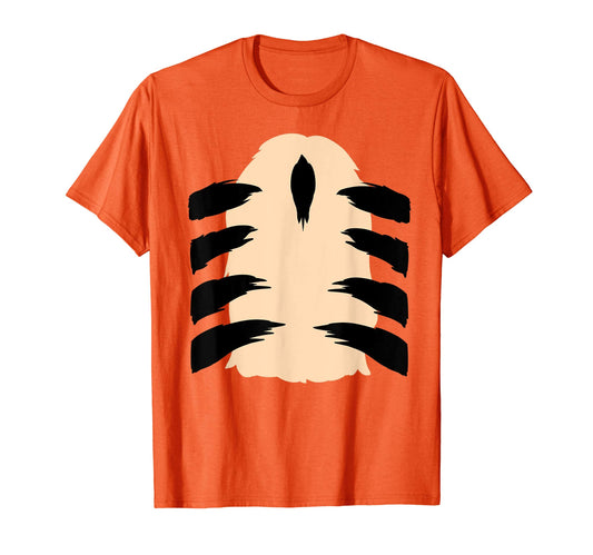 Tiger Halloween Costume Shirt Animal Print Tiger Lover T-Shirt