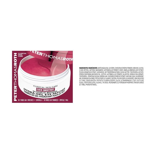 Peter Thomas Roth | Even Smoother™ Glycolic Retinol Eye Patches - Treat Fine Lines & Texture, 30 Patches