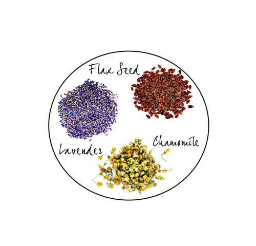 Aromatherapy Eye Pillow - 4.5 x 9 - Lavender Chamomile Flax - Removable Washable Cotton Cover - Headache Relief Soothing spa Yoga Sleep - Palm Leaves Flowers Tropical