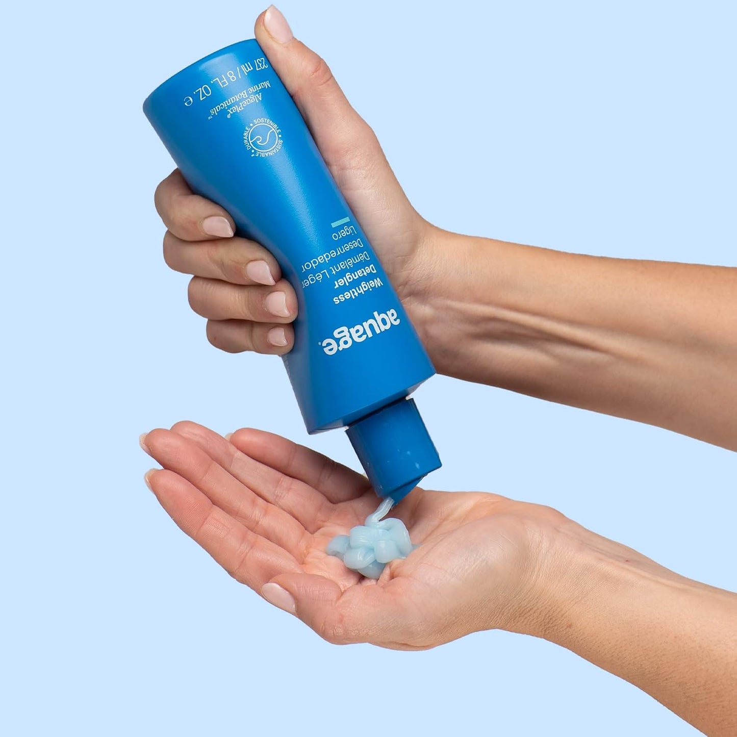 AQUAGE Weightless Detangler - Ultra-Light Conditioner for Hydration & Tangle-Free Hair | 8 oz
