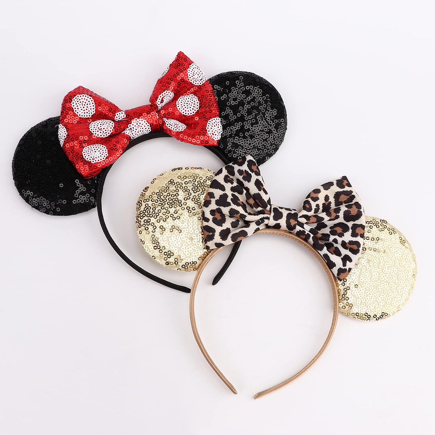 DRESHOW Mouse Ears Bow Headbands Glitter Party Decoration Cosplay Costume for Girls & Women