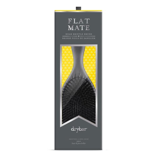 Drybar Flat Mate Boar Bristle Brush - Professional Styling Tool for Smooth, Frizz-Free Hair