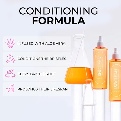 ISOCLEAN Makeup Brush Cleaner - Gentle Daily Solution for Reduced Buildup & Improved Application | 3 fl oz, Paradise Fragrance