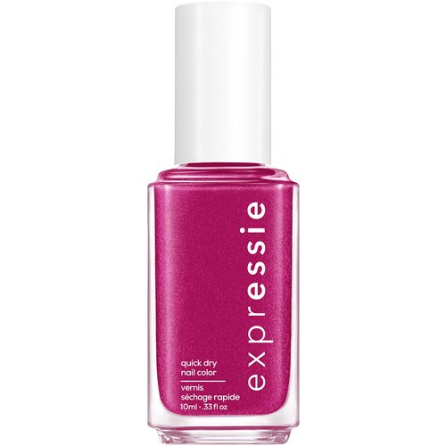 essie Expressie Nail Polish, Quick-Dry Deep Fuchsia Pink Nail Polish, Vegan, Don't Glitch Get Better, 0.33 fl oz