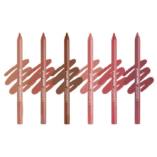 ColourPop Lined and Defined Lippie Lip Pencil Kit - High-Pigment, Long-Lasting Lip Liner - Nude Pink & Brown Shades (6 Count)