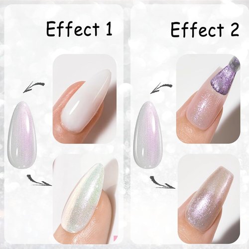 AZUREBEAUTY Chrome Quick Dry Nail Polish - Shine Pearl Natural Lustrous Enamel for DIY Manicure & Pedicure