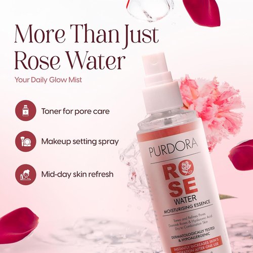 Regine Switzerland Rosewater Facial Mist - Hydrating Toner for Glowing Skin | Organic & Alcohol-Free, 4.05 Fl Oz