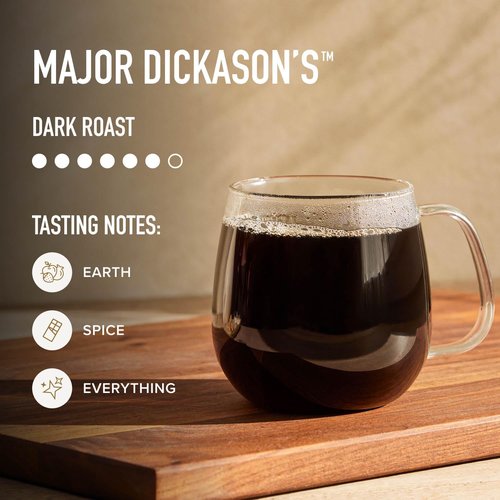 Peet's Coffee Dark Roast K-Cup Pods - 100% Arabica Major Dickason's Blend, 75 Count Box