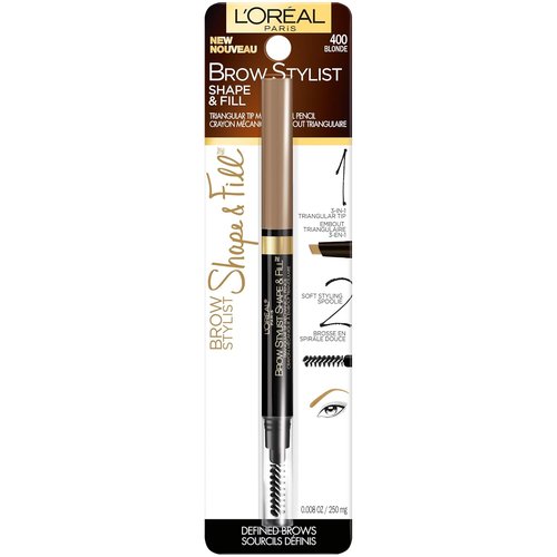 L'Oreal Paris Brow Stylist Mechanical Eyebrow Pencil - Shape & Fill, Blonde, 0.008 oz.