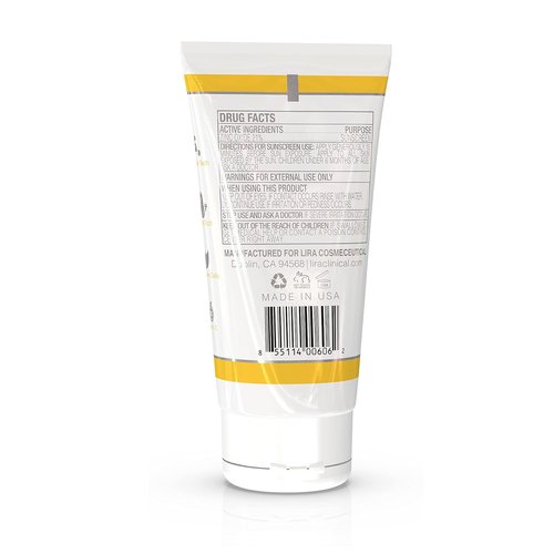 Lira Clinical Solar Shield 30 - Classic Tint Sunscreen | 2oz (60ml) for Superior UV Protection