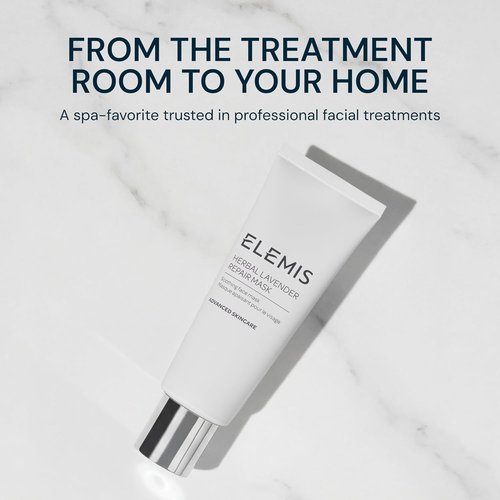 ELEMIS Herbal Lavender Repair Mask - Soothing Clay Treatment for Radiant Skin | 2.5 Fl Oz