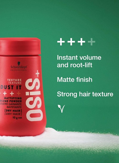 OSiS+ Dust It - Mattifying Volume Powder for Textured Styles | Long-Lasting Hold & Strong Control