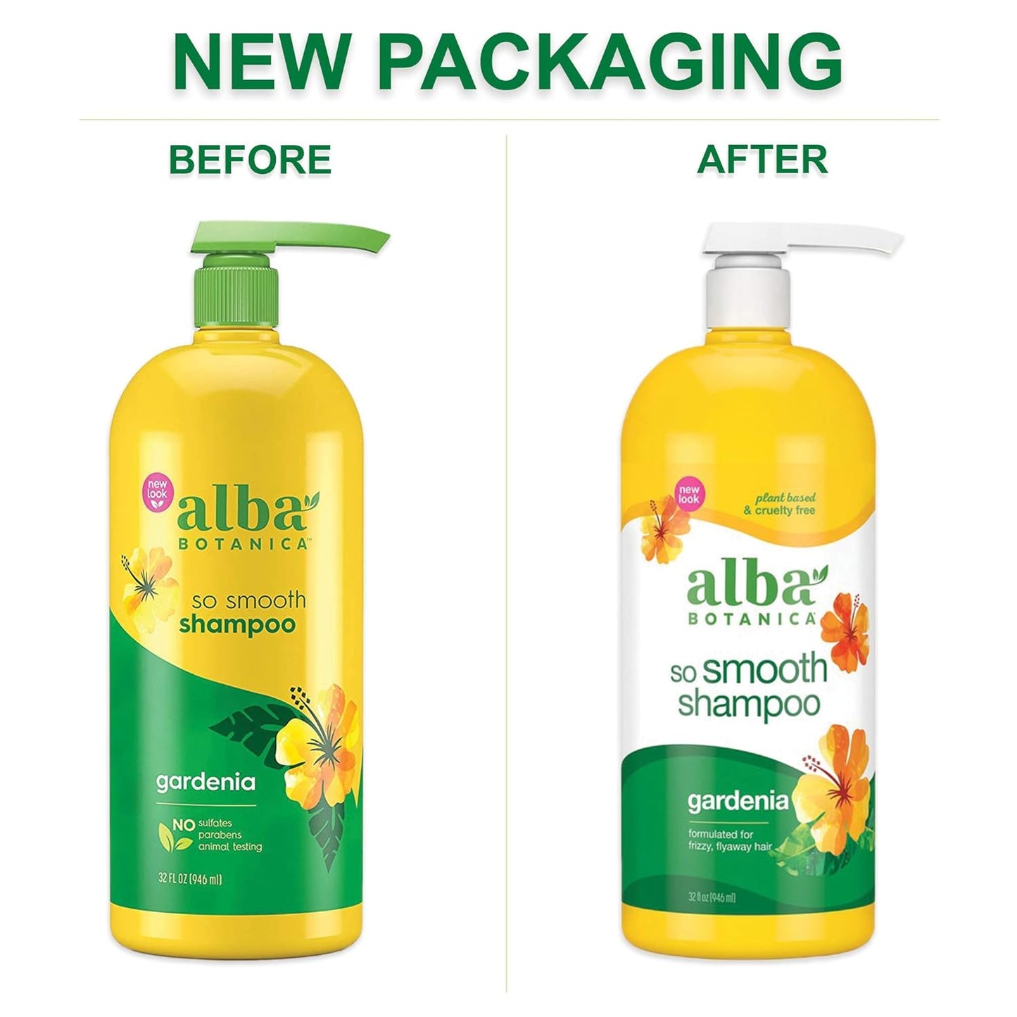 Alba Botanica So Smooth Shampoo, Gardenia, 12 Oz