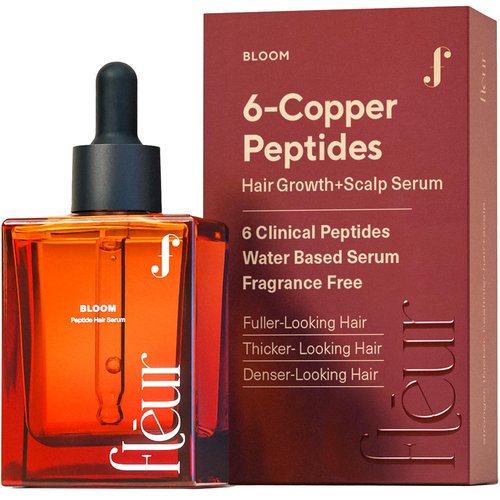 Bloom Copper GHK-CU Peptide Hair Serum - Clinically Proven for Thinning Hair Growth | Non-Greasy & Lightweight