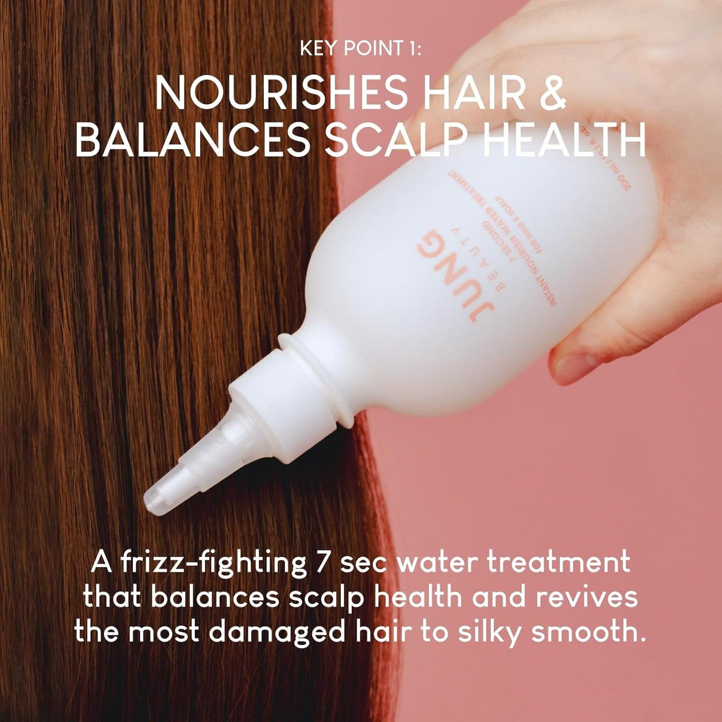 Jung Beauty 7 Second Instant Nourish Water Treatment - Weightless Conditioner for Dry, Frizzy Hair | 300ml