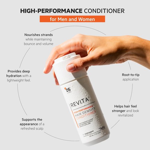 DS Labs Revita Shampoo & Conditioner Kit - Two-Step Scalp Care System for Volumized Hair, 205 mL