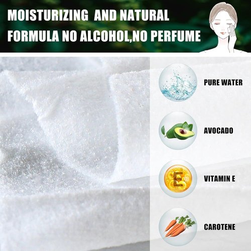Ctosree Makeup Remover Wipes - 150 Individually Wrapped Facial Cleansing Pads | Travel-Friendly, White