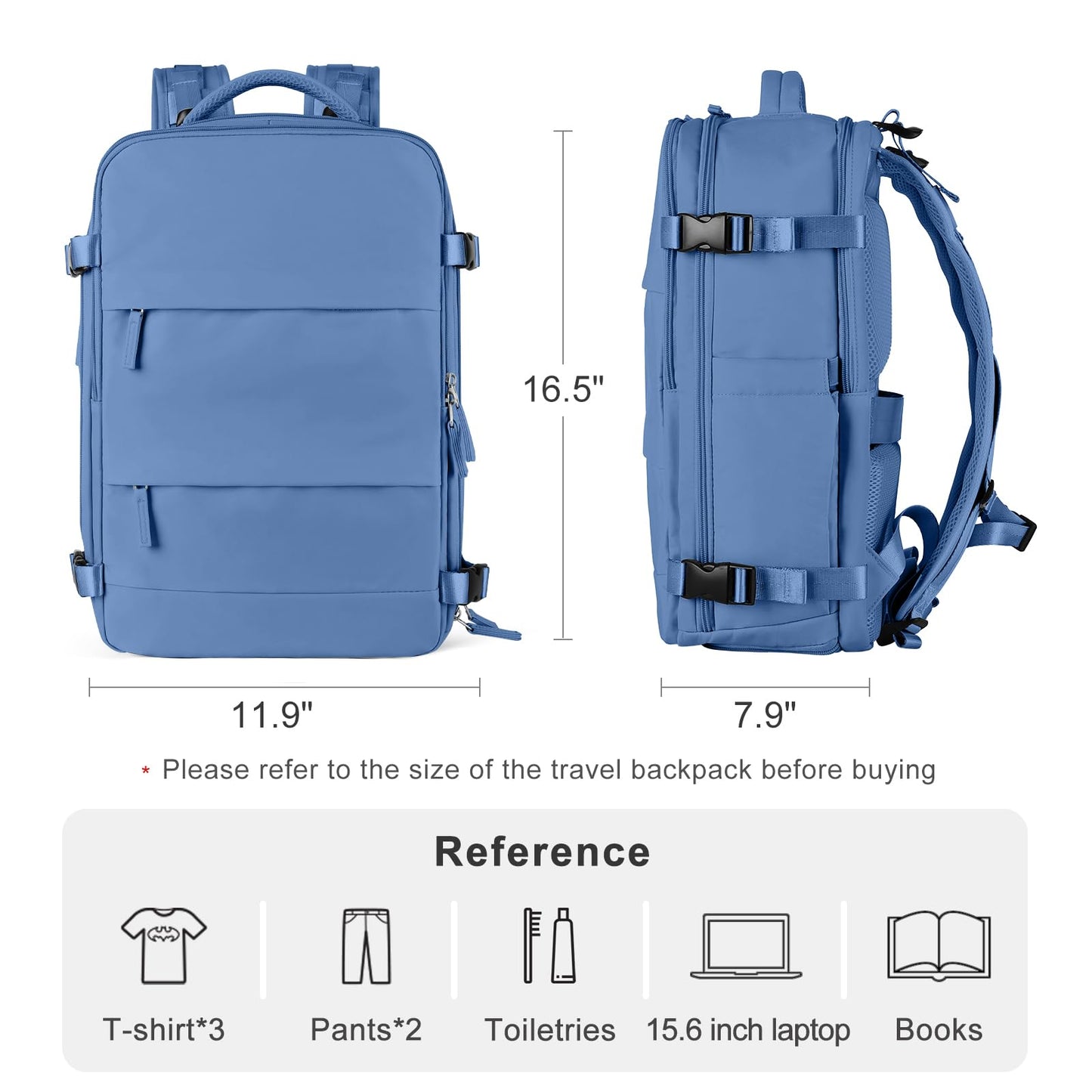 Travel Backpack for Women Airline Approved Carry on Backpack for Airplanes Mochila De Viaje Personal Item Travel Bag Spirit Airlines Personal Item Bag 18x14x8 Backpack for Traveling on Airplane